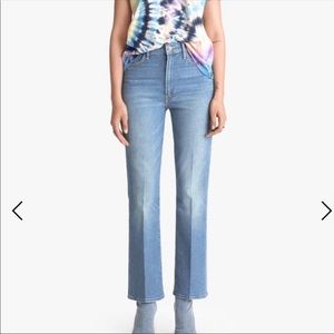 MOTHER The Hustler Ankle high waisted jean